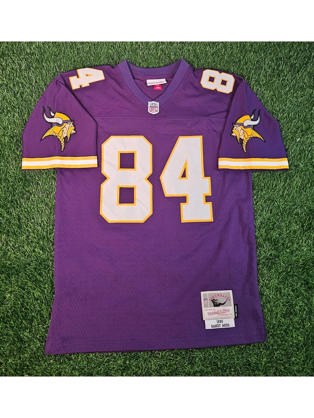 Authentic Mitchell & Ness Minnesota Vikings Randy Moss #84 NFL Jersey Youth L